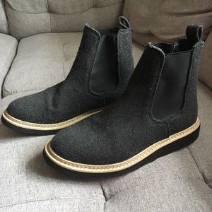 Target Wool Ankle Booties - 9.5 - Dark Grey